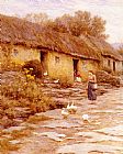 Helen Mary Elizabeth Allingham Irish Cottage painting